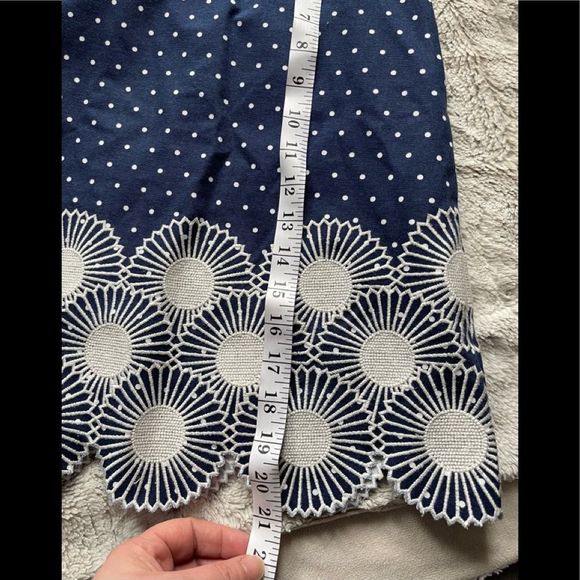 Boden Blue and White A-Line Skirt - Picture 12 of 14